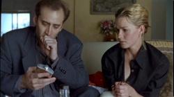 Nicolas Cage and Elisabeth Shue in Leaving Las Vegas. Nicolas Cage and Elisabeth Shue in Leaving Las Vegas.