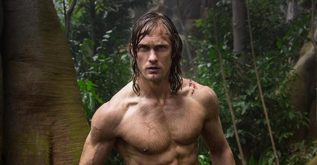 Alexander Skarsgård strikes a pose as Tarzan, in The Legend of Tarzan Alexander Skarsgård strikes a pose as Tarzan, in The Legend of Tarzan