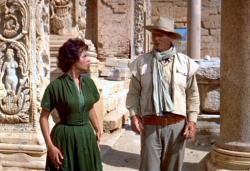 Sophia Loren and John Wayne in The Legend of the Lost Sophia Loren and John Wayne in The Legend of the Lost
