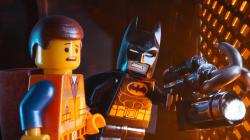 Emmet (voiced by Chris Pratt) and Batman (Will Arnett) in The Lego Movie.