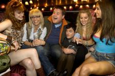 Mathew Horne, James Corden and a bunch of future lesbian vampires.