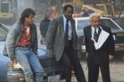 Mel Gibson, Danny Glover and Joe Pesci in Lethal Weapon 3.