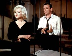 Marilyn Monroe and Yves Montand in Let's Make Love.