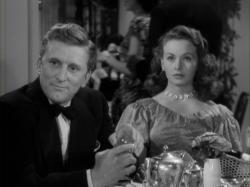 Kirk Douglas and Jeanne Crain in A Letter to Three Wives