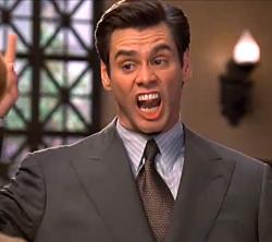 Jim Carrey in Liar Liar.