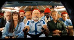 Bill Murray and cast in The Life Aquatic with Steve Zissou.