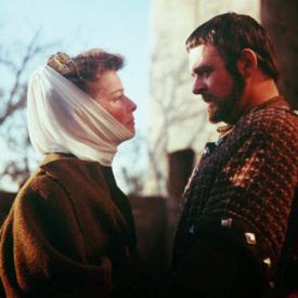 Katharine Hepburn and Anthony Hopkins in The Lion in Winter.