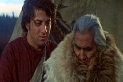 Dustin Hoffman and Chief Dan George in Little Big Man. Dustin Hoffman and Chief Dan George in Little Big Man.