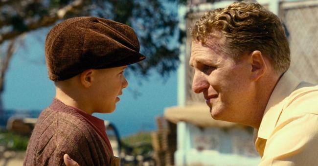 Jakob Salvati and Michael Rapaport in Little Boy. Jakob Salvati and Michael Rapaport in Little Boy.