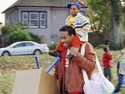 Marlon and Shawn Wayans in Little Man. Marlon and Shawn Wayans in Little Man.