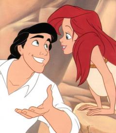 Eric and Ariel in the Little Mermaid