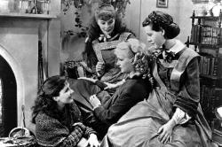 Jean Parker, Katharine Hepburn, Joan Bennett, and Frances Dee in Little Women. Jean Parker, Katharine Hepburn, Joan Bennett, and Frances Dee in Little Women.