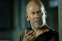 Bruce Willis in Live Free or Die Hard. Bruce Willis in Live Free or Die Hard.