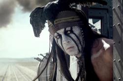 Johnny Depp as Tonto in The Lone Ranger.