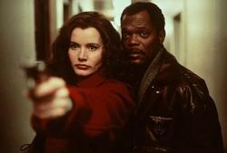 Geena Davis and Samuel L. Jackson in The Long Kiss Goodnight.