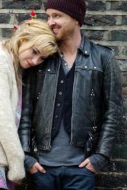 Imogen Poots and Aaron Paul in A Long Way Down