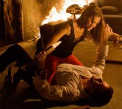 Zoe Saldana and Jeffrey Dean Morgan in The Loser. Zoe Saldana and Jeffrey Dean Morgan in The Loser.