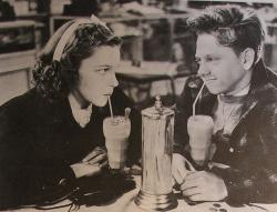 Judy Garland and Mickey Rooney in Love Finds Andy Hardy.