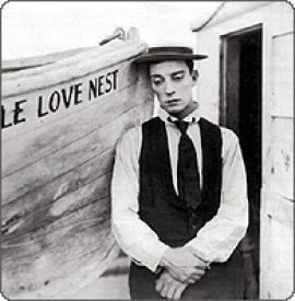 Buster Keaton in The Love Nest. Buster Keaton in The Love Nest.