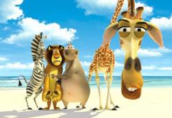 Chris Rock, Ben Stiller, Jada Pinkett Smith and David Schwimmer provide the voices of the animals in Madagascar.