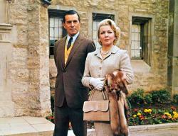 John Forsythe and Lana Turner in Madame X. John Forsythe and Lana Turner in Madame X.