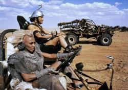 Tina Turner and Angry Anderson in Mad Max Beyond Thunderdome.