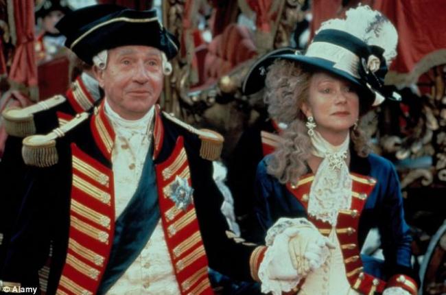 Nigel Hawthorne and Helen Mirren in The Madness of King George. Nigel Hawthorne and Helen Mirren in The Madness of King George.