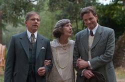 Simon McBurney, Eileen Atkins, and Colin Firth in Magic in the Moonlight. Simon McBurney, Eileen Atkins, and Colin Firth in Magic in the Moonlight.