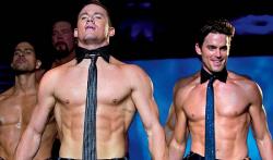 Adam Rodriguez, Kevin Nash, Channing Tatum and Matt Bomer showing their talents. Adam Rodriguez, Kevin Nash, Channing Tatum and Matt Bomer showing their talents.