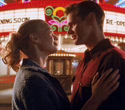 Laurie Holden and Jim Carrey in The Majestic. Laurie Holden and Jim Carrey in The Majestic.