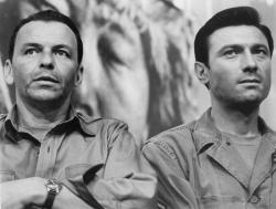 Frank Sinatra and Laurence Harvey in The Manchurian Candidate. Frank Sinatra and Laurence Harvey in The Manchurian Candidate.