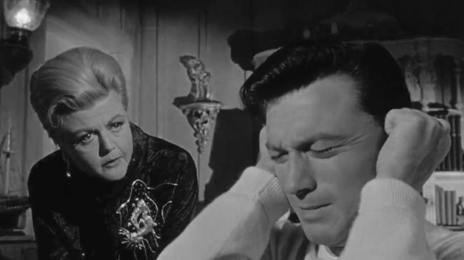 Angela Lansbury and Laurence Harvey in The Manchurian Candidate