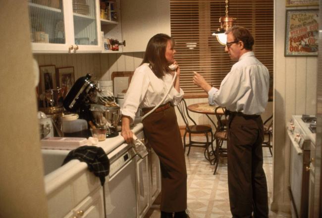 Diane Keaton and Woody Allen in Manhattan Murder Mystery. Diane Keaton and Woody Allen in Manhattan Murder Mystery.