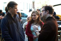 Matt Damon and Anna Paquin taking direction from Kenneth Lonergan 