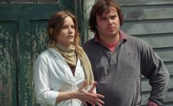 Jennifer Jason Leigh and Jack Black in Margot at the Wedding.