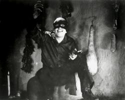 Douglas Fairbanks swashes a buckle as Zorro in The Mark of Zorro. Douglas Fairbanks swashes a buckle as Zorro in The Mark of Zorro.