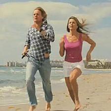John and Jennifer have apparently never heard of a dog leash. John and Jennifer have apparently never heard of a dog leash.
