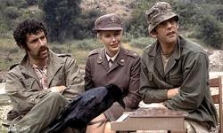 Elliott Gould, Sally Kellerman and Donald Sutherland in MASH.