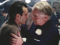 Joaquin Phoenix  and Philip Seymour Hoffman in The Master.