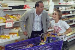 Nicolas Cage and Alison Lohman in Matchstick Men.