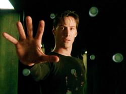 Keanu Reeves in The Matrix.