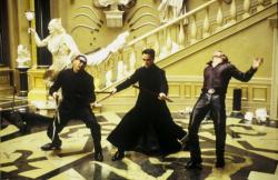 Keanu Reeves in The Matrix Reloaded.