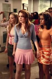 Amdanda Seyfried, Lindsay Lohan and Lacey Chabert in Mean Girls. Amdanda Seyfried, Lindsay Lohan and Lacey Chabert in Mean Girls.