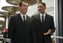 Josh Brolin and Will Smith in Men in Black III. Josh Brolin and Will Smith in Men in Black III.