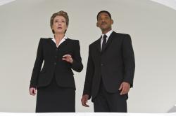Emma Thompson and Will Smith in Men in Black III. Emma Thompson and Will Smith in Men in Black III.