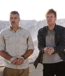 George Clooney and Ewan McGregor in The Men Who Stare at Goats. George Clooney and Ewan McGregor in The Men Who Stare at Goats.