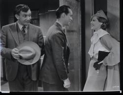 Andy Devine, Franchot Tone and Loretta Young in Midnight Mary.