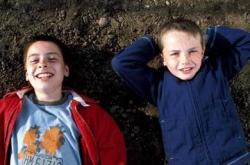 Lewis Owen McGibbon and Alexander Nathan Etel in Millions. Lewis Owen McGibbon and Alexander Nathan Etel in Millions.