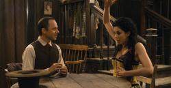 Giovanni Ribisi listening to Sarah Silverman describe a sex act in A Million Ways to Die in the West Giovanni Ribisi listening to Sarah Silverman describe a sex act in A Million Ways to Die in the West