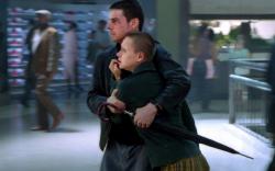 Tom Cruise and Samantha Morton in Minority Report. Tom Cruise and Samantha Morton in Minority Report.